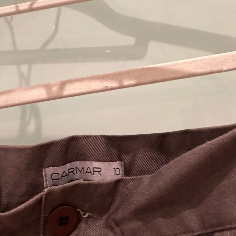 CARMAR Dark Grayish Brown Mini Skirt with Harness Ring Details y2k brand LF - Picture 3 of 4